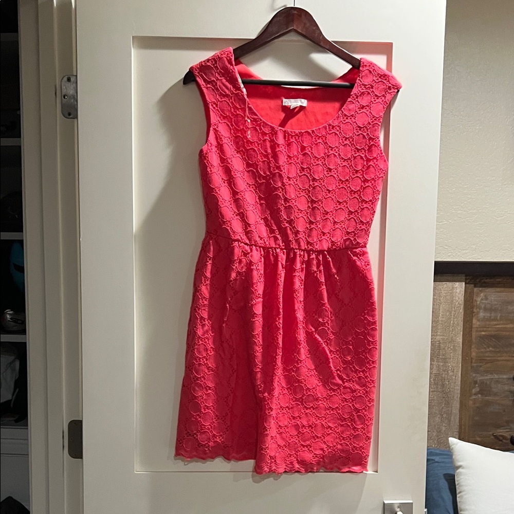 Chic dark salmon pink Petite Dress
